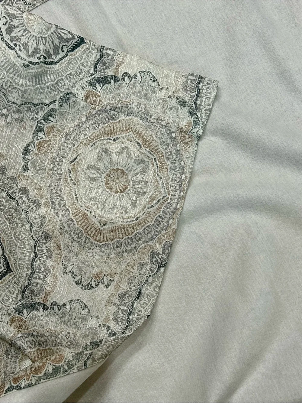 Eclipse Pandora Medallion Curtains Charcoal Gray 42x63 Room Darkening Panel Set